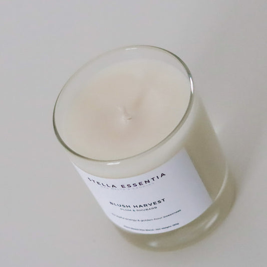 Plum & Rhubarb Scented Candle (150g) – Blush Harvest