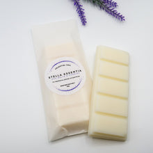 Load image into Gallery viewer, Celestial Veil soy wax melt bar with bergamot, lily, and vanilla scent, handcrafted by Stella Essentia
