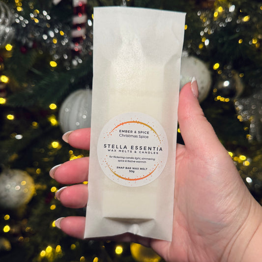 Christmas Spice Luxury Wax Melt Snap Bar - Ember & Spice (50g)