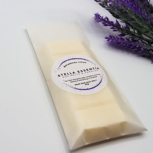 Lime Basil Mandarin Luxury Wax Melt Snap Bar - Botanical Light (50g)