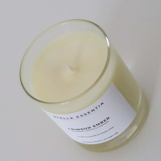 Orange, Cranberry & Cinnamon Scented Candle (150g) – Crimson Ember