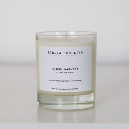 Plum & Rhubarb Scented Candle (150g) – Blush Harvest