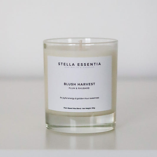 Plum & Rhubarb Scented Candle (150g) – Blush Harvest