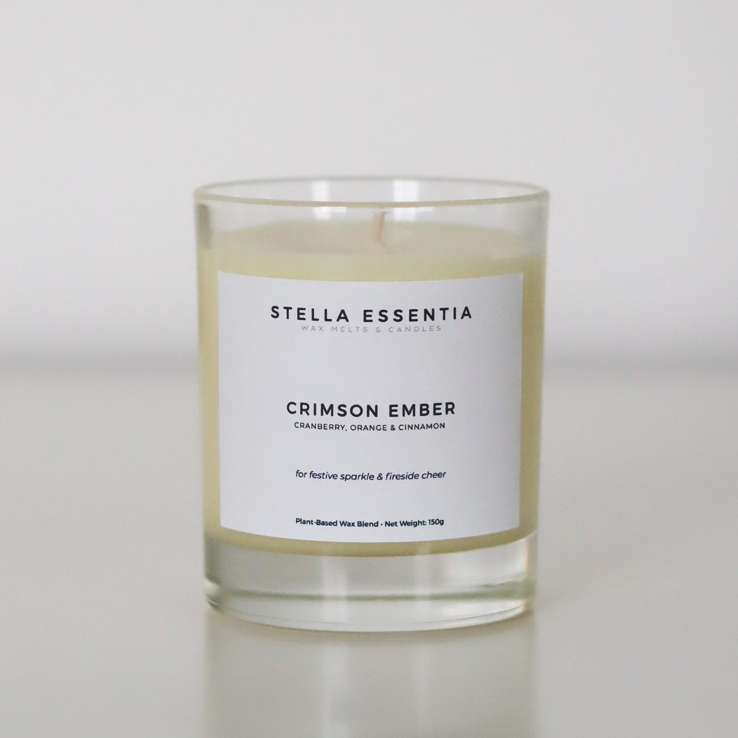 Orange, Cranberry & Cinnamon Scented Candle (150g) – Crimson Ember